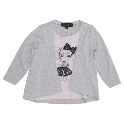 Twinset (Gray, Pink) from Baby Skill Elastane, Polyester, Viscose