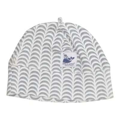 Beanie (White, Blue) from Coq en Pate Organic cotton