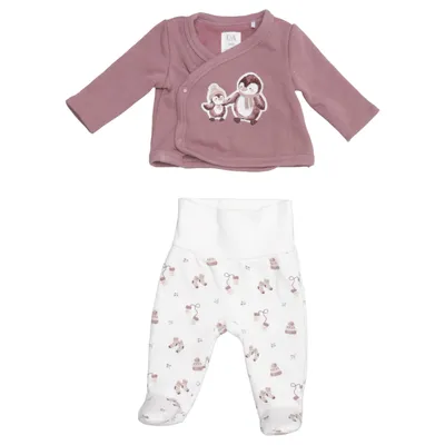 Sæt (Lilla, Hvid) fra Baby C&A Bomuld, Polyester