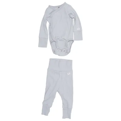 Set (Blauw) van H&M Katoen, Elastaan