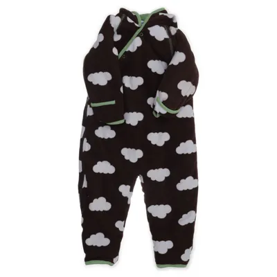 Overall (Bruin, Wit) van Baby by Lindex Katoen, Elastaan, Polyester