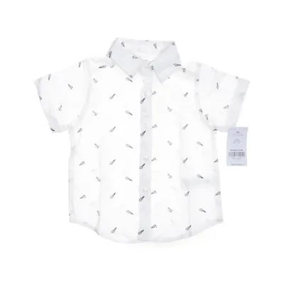 Short sleeve shirt (White, Black, Multicolored) from Carter's Cotton