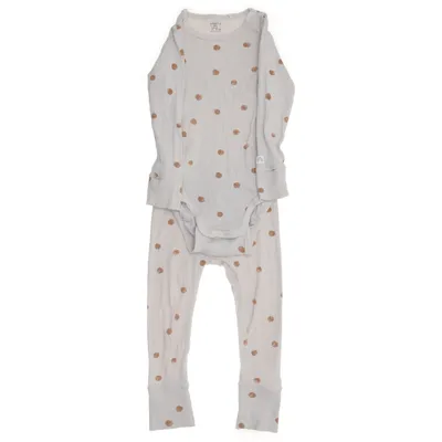 Set (Beige, Bruin) van Lindex Baby Katoen, Elastaan