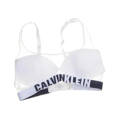 Bralette (Wit, Zwart) van Calvin Klein Elastaan, Nylon