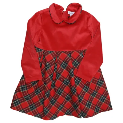 Dress (Red, Multicolored) from Fagottino Elastane, Polyester, Viscose