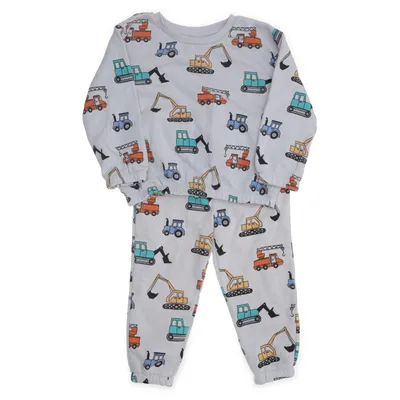 Pyjama (Grijs, Meerkleurig) van Primark Katoen, Polyester
