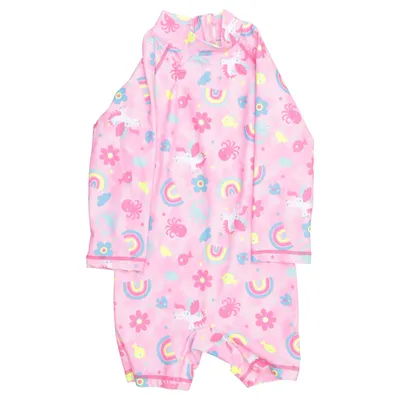UV beschermende kleding (Roze, Meerkleurig) van Kiki & Koko Elastaan, Polyester