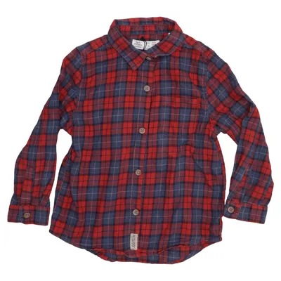 Flanellen overhemd (Rood, Blauw) van Zara BabyBoy