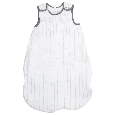 Babyslaapzak (Wit, Grijs) van Mori Bamboo, Organisch katoen, Polyester