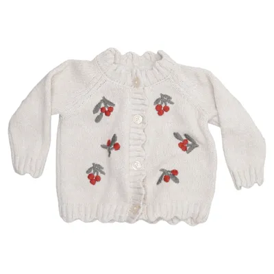 Cardigan (Beige, Rouge) de H&M Acrylique, Coton, Polyester