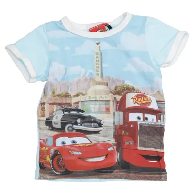 T-shirt (Cars) van Disney Lindex Katoen, Elastaan