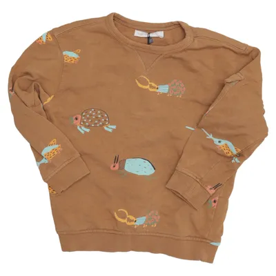 Sweatshirt (Brun, Flerfarvet) fra Mini Rodini Bomuld