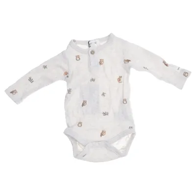 Body (Beige, Flerfärgad) från Newbie by KappAhl Bomull, Elastan