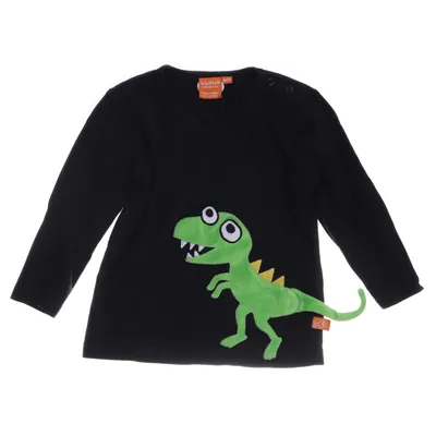 Långärmad t-shirt (Svart, Flerfärgad) från Lipfish Bomull, Polyester