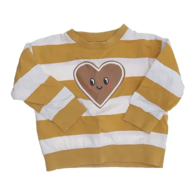 Sweatshirt (Geel, Wit) van Lindex Kids Katoen
