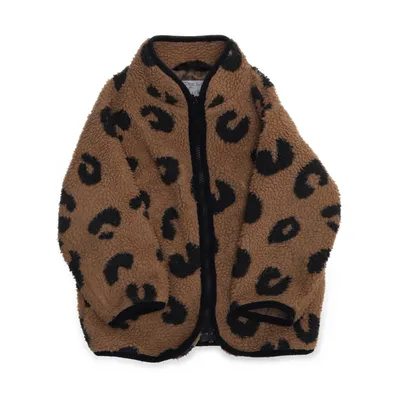 Fleece jas (Bruin, Zwart) van Minimarket Polyester