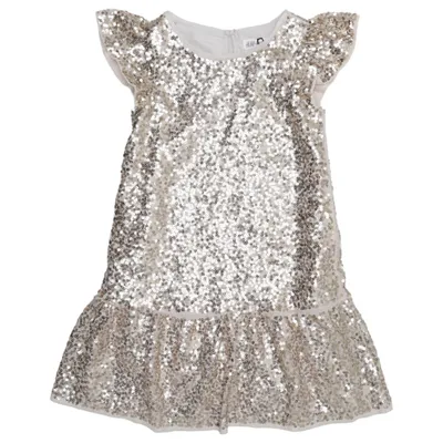 Kjole (Guld, Beige) fra H&M Kids Polyester