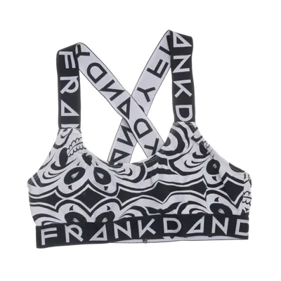 Sport-BH (Svart, Vit) från Frank Dandy Bomull, Elastan