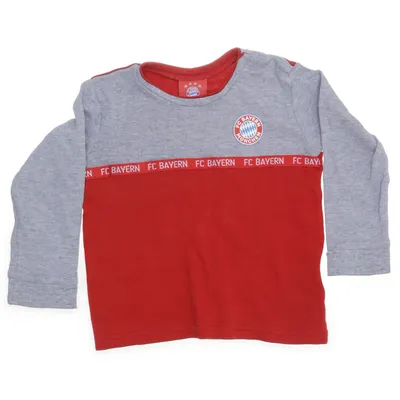 Long sleeve T-shirt (Red, Gray) from FC Bayern Cotton, Polyester