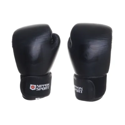 Boxing gloves (Black) from Nippon Sport
