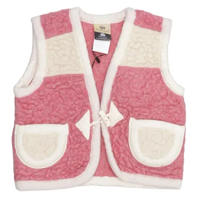 Outer vest (Pink, White, Multicolored) from Alwero Wool