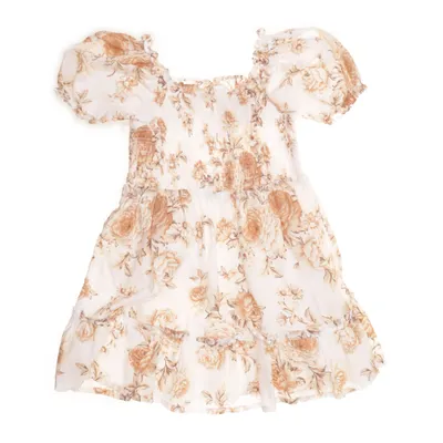 Klänning (Vit, Brun, Flerfärgad) från Newbie by KappAhl