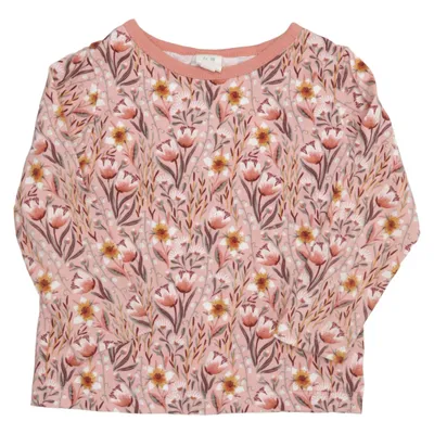 Langærmet t-shirt (Pink, Flerfarvet) fra Alana Økologisk bomuld