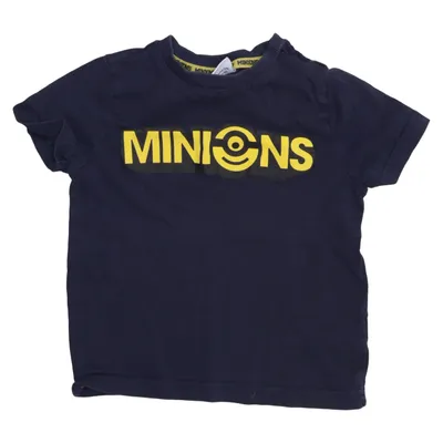 T-shirt (Bleu, Jaune) de Minions Coton, Élasthane