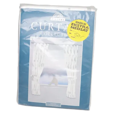 Eyelet curtain (White, Gray) from Windows Cotton, Polyester