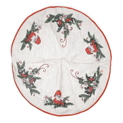 Christmas tree mat (Beige, Red, Green)