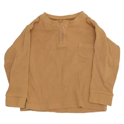 Henley shirt (Bruin) van Pusblu Katoen