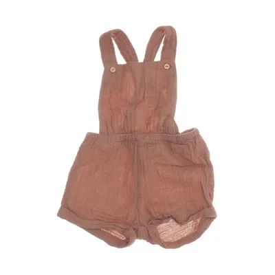 Dungaree shorts (Brown) from H&M Cotton