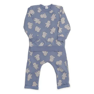 Mjukisset (Blå, Beige) från H&M Bomull, Polyester