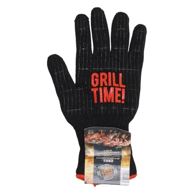 Ovenwanten (Zwart) van Grill Time! Aramide, Katoen, Polyester, Viscose