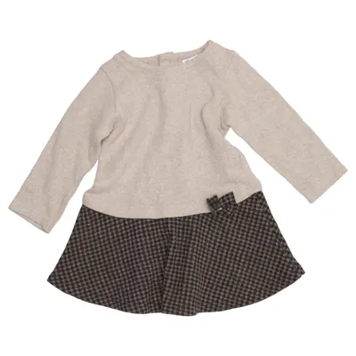 Dress (Beige, Brown) from Piruett Acrylic, Cotton, Elastane, Polyamide, Polyester