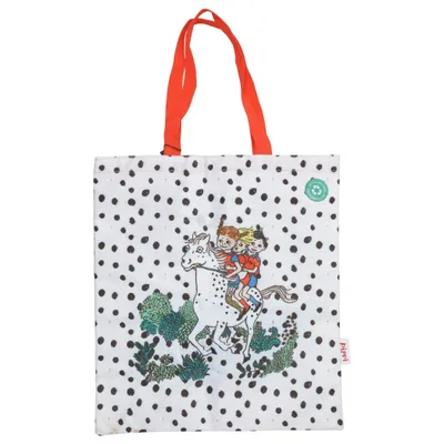 Canvas bag (White, Multicolored) from Pippi Långstrump