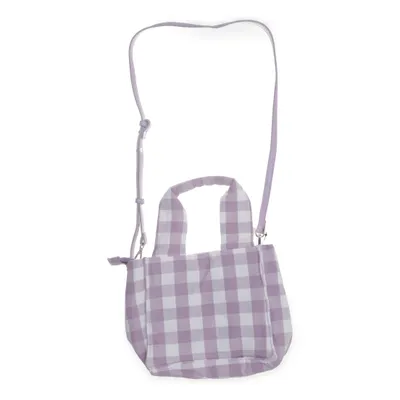Skuldertaske (Lilla, Hvid) fra Mango Bomuld, Polyester, Polyurethan