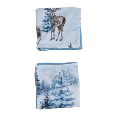 Cushion (Blue, Multicolored) from Rusta Home Polyester