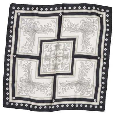 Neckerchief (Black, Multicolored) Silk