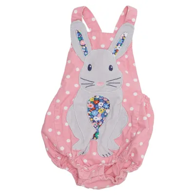 Strampler (Pink, Weiß) von Baby Boden Baumwolle