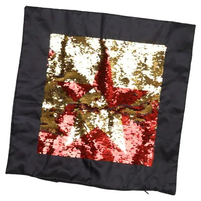 Cushion (Black, Gold, Red) from Ohlssons Polyester