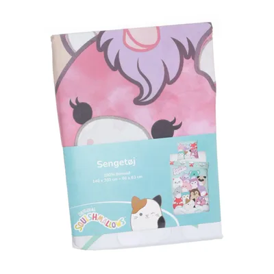 Bäddset (Rosa, Vit, Flerfärgad) från Squishmallows Bomull