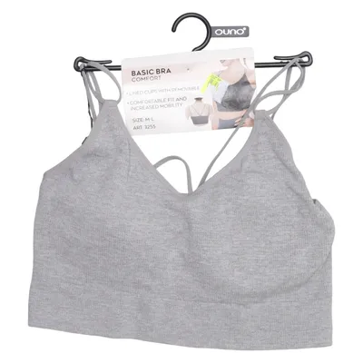 Bralette (Grå) fra Ouno Elastan, Polyamid