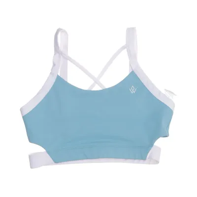 Sport-BH (Turkos, Vit) från Workout Empire Elastan, Polyester