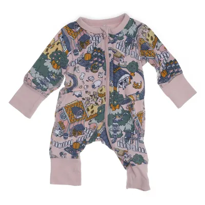 Sparkdräkt (Rosa, Flerfärgad) från Polarn O. Pyret Elastan, Ekologisk bomull