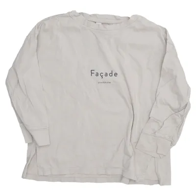 T-shirt à manches longues (Beige) de Façade Coton biologique