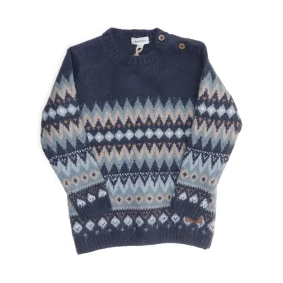 Tröja (Blå, Flerfärgad) från Newbie by KappAhl Akryl, Elastan, Polyamid, Polyester, Ull