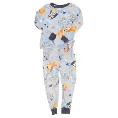 Pyjama (Blauw, Meerkleurig) van Bluey Katoen