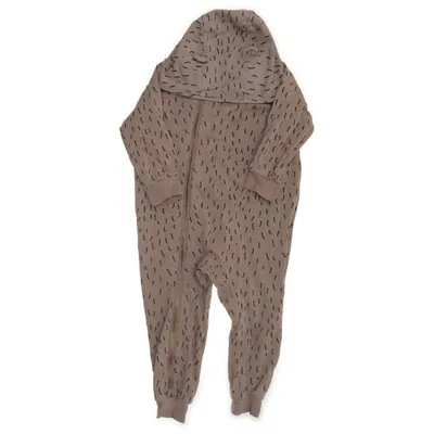 Onesie (Beige, Zwart) van Mini Rodini Elastaan, Organisch katoen