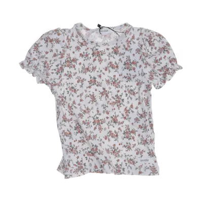 Top (White, Multicolored) from Newbie by KappAhl Cotton, Elastane